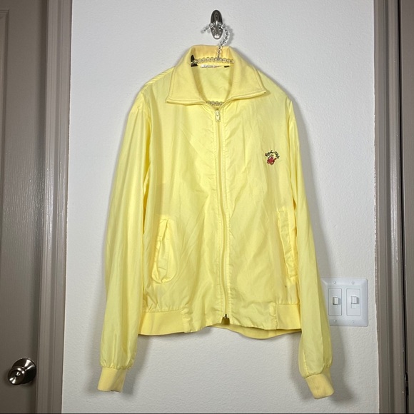 Yellow Vintage Izod Rancho Viejo windbreaker coat - Picture 14 of 15